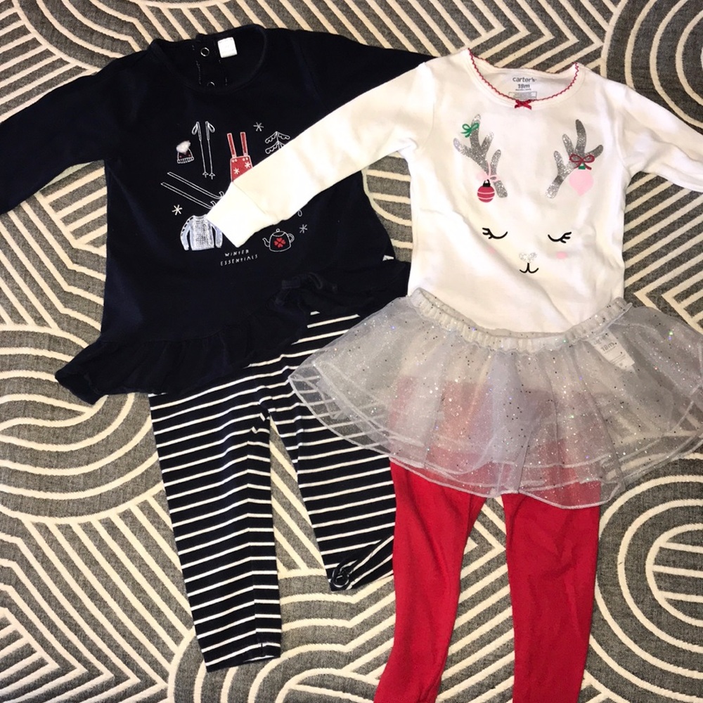 Baby Girl Winter Outfits -12&18 months